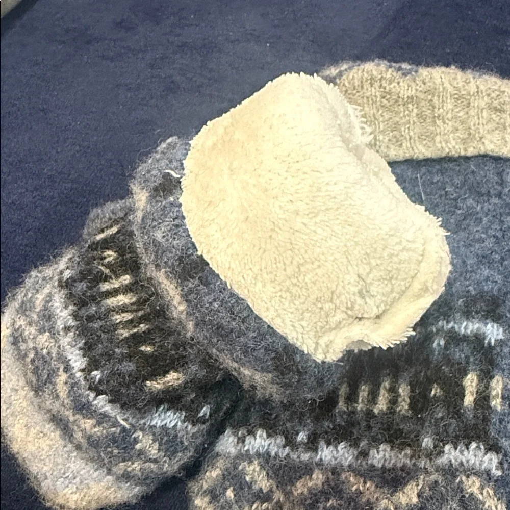 Handmade Fair Isle Thick Winter Mittens
